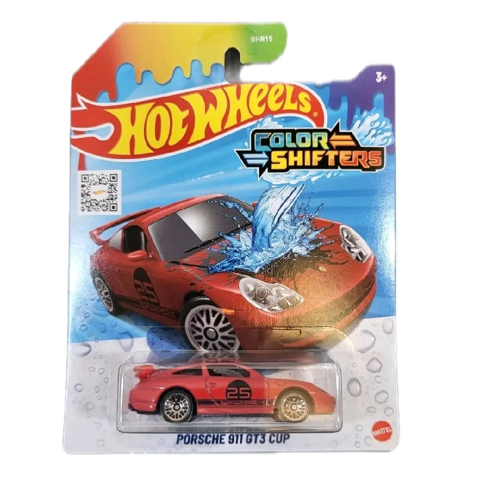Hot Wheels 2024 Color Shifters Porsche 911 GT3 Cup Red/Black Diecast Car, Model Cars, Diecast Metal
