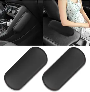 2PCS Car Door Armrest Pads,Soft Leather+Memory Foam Car Knee Pads for Arm Support&Protect Elbow and Knee,Universal Car Elbow Pads Car Accessories Interior for Most Vehicles