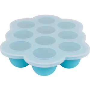 WeeSprout Silicone Freezer Tray w/ Clip on Lid Perfect Food Storage Container for Homemade Baby Food