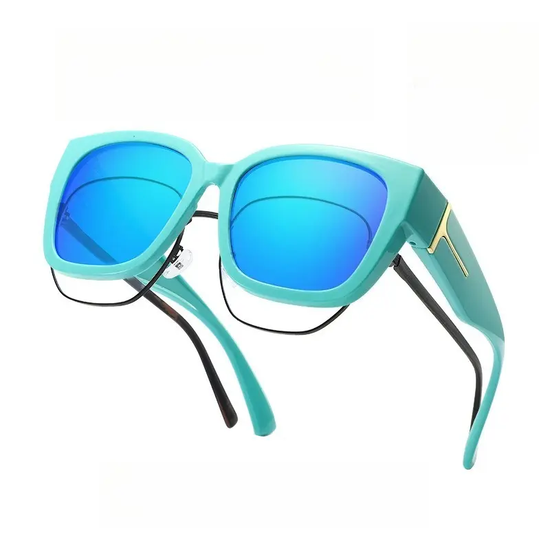 Blue Frame, Ice Blue Lenses