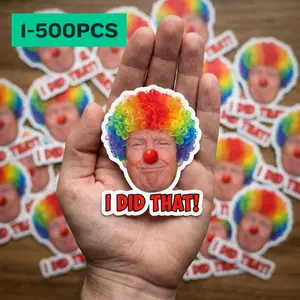 Trump I Did That Stickers Pack, Clown Trump sticker, Paying more Gas Pump, Price Vinyl Sticker