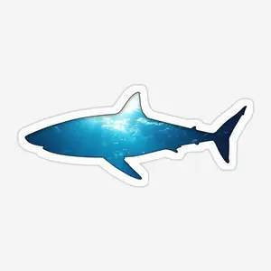 Great White Shark Ocean Sticker AHP