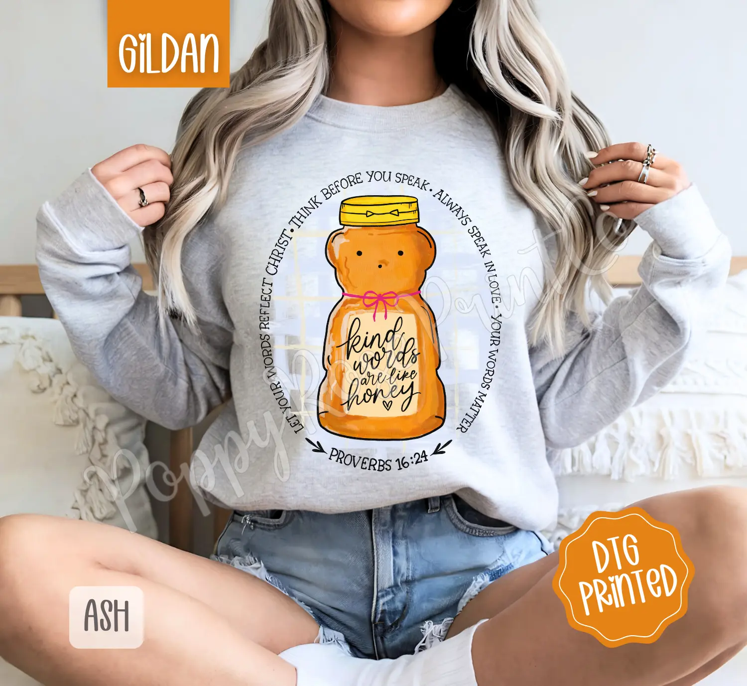 Think Before You Speak Sweatshirt, Trendy Religious Women's Crewneck