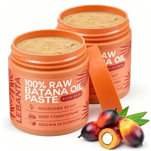 2pcs Lebanta Raw Batana Oil for Hair Growth-for Thick and Strong Natural Hair- 100% Pure-Batana from Honduras-Dr. Sebi Unrefined Cold Pressed Cosmetic Scalp Mask for Men & Women