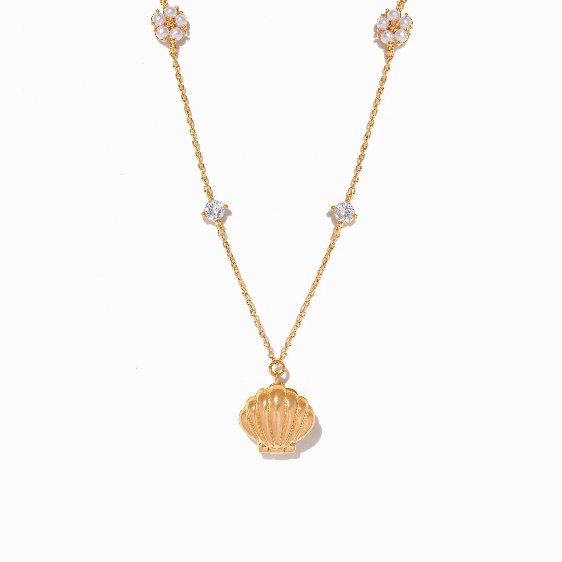 Hidden Pearl Shell Necklace Hidden Pearl Shell Necklace