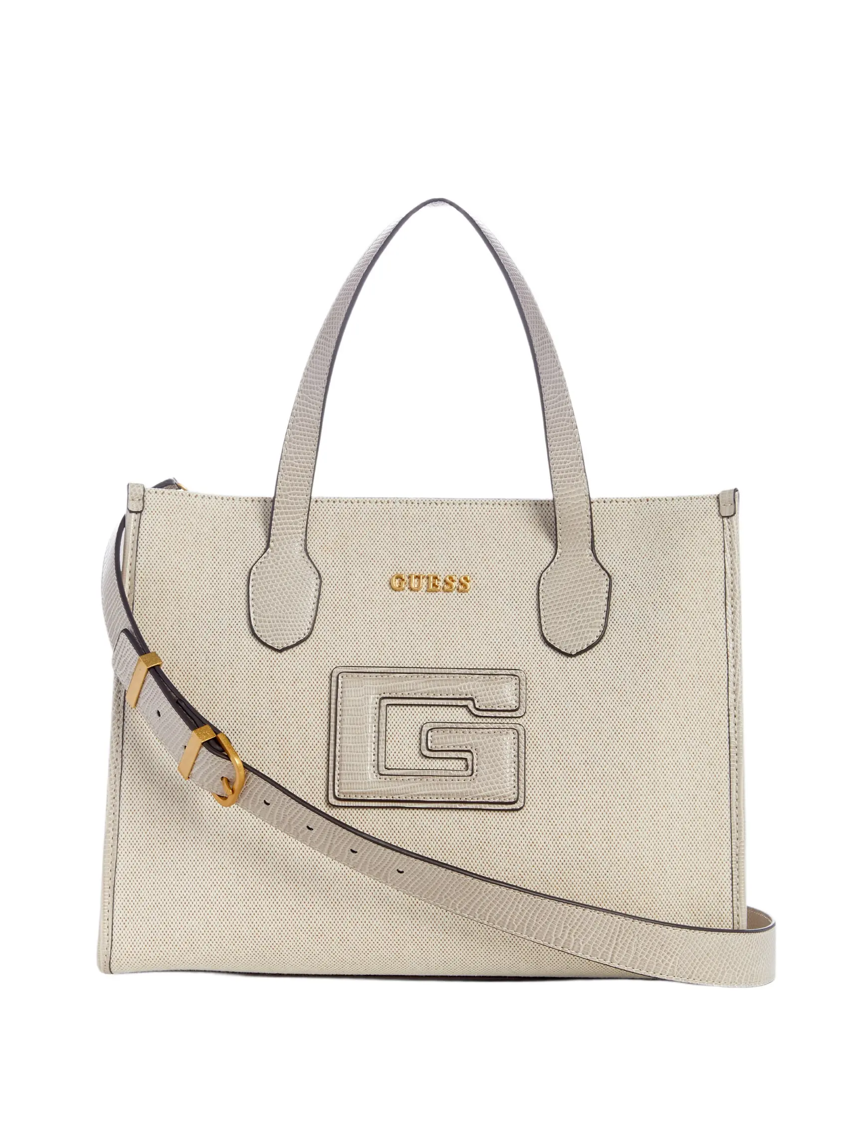 GUESS Female G Status Snake-Embossed Tote
