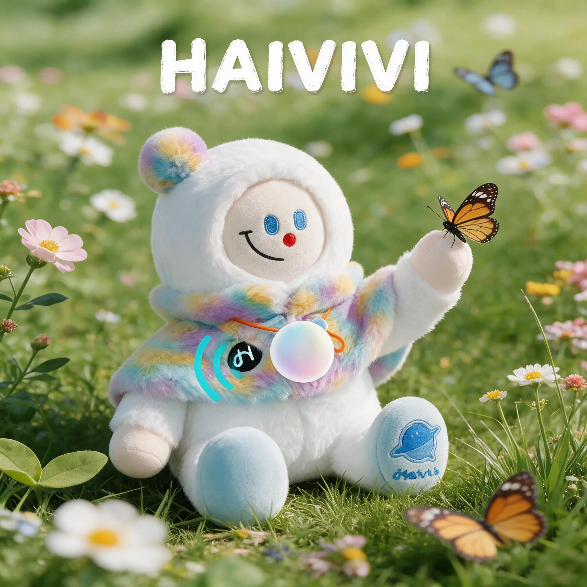 [Tiktok Stock Up] Haivivi AI Talking Plush Panda for Kids 3-12 - Screen-Free Smart Interactive Stuffed Animal with Detachable AI Core, Voice Chat, 12 Personalities, Memory, Bedtime Companion, Christmas Birthday Gifts for Boys & Girls
