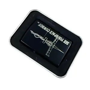 Flames Through Thrusters Anime Inspired Laser Engraved Space Cowboy Petrol Lighter For Anime Fans Birthday Gift Fathers Day Present Christmas Gift