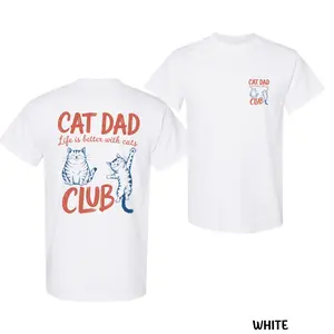 Funny Cat Dad TShirt, Cat Dad Club Shirt,  New Cat Dad Shirt, Gift for Cat Dad, Gift For Men, 100% Cotton, gifts for dad, fathers day gift, dad gift ideas, men's t shirts, men gifts, gifts for him