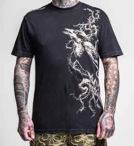 AFFLICTION Men's Lone Crow T-shirt AFFLICTION Men's Lone Crow T-shirt