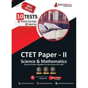 CTET Paper-II: Science and Mathematics Book 2023 (English Edition) - 7 Mock Tests and 3 Previous Year Papers (1500 Solved Questions) with Free Access - Paperback