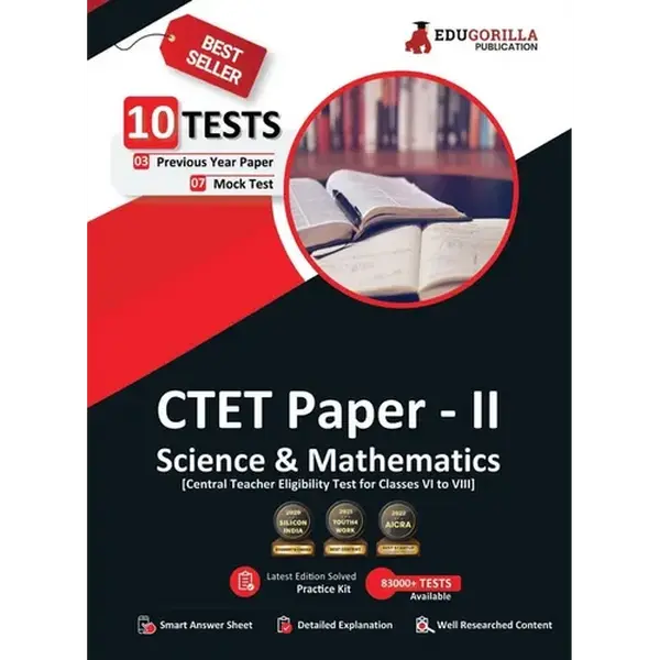 CTET Paper-II: Science and Mathematics Book 2023 (English Edition) - 7 Mock Tests and 3 Previous Year Papers (1500 Solved Questions) with Free Access - Paperback