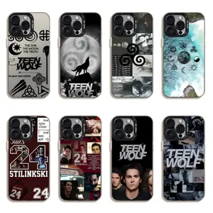 Teen Wolf Cool Painting Phone Cases For iPhone 17 16 15 14 13 12 11 Promax Pro Max Plus Air Black IMD Mattle Shockproof Protective Cover Best Gifts of Christmas Halloween Birthday Valentine