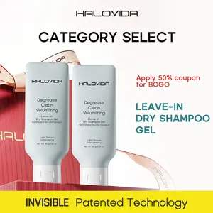 HALOVIDA Leave-in Light Hair Dry Shampoo Gel 2.28oz,No-Rinse Shampoo Gel,Instant Oil Absorption & Invisible Volume Boost,Long-Lasting Oil Control,Soothing & Comfort,Affordable,Pure,4D hyaluronic acid,#SummerVibes #petlovers