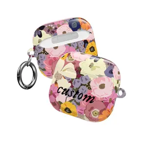 Folklore Floral Pattern AirPod Case | Personalized Custom Name Mother's Day Gift