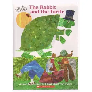 USED Book - The Rabbit and the Turtle by Eric Carle (Paperback) - english