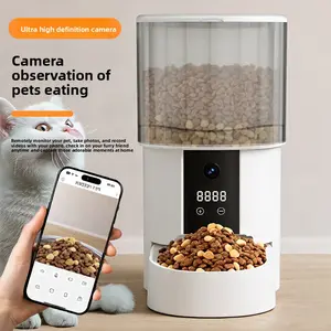 Smart Pet Feeder, Remote Control via Mobile Phone, Timed & Quantitative Dispensing for Cat Food and Other Pet Supplies