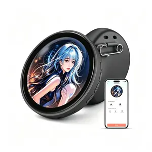 Digital Badge Electronic Badge Display Screen Touch Screen 450mAh Battery Life Suitable as a Gift for Badge Enthusiasts
