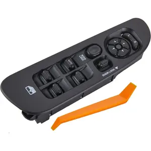Power Window Switch Fits for 2002-2010 Dodge Ram 1500 2500 3500, 2001-2004 Dodge Dakota, Driver Side Control Door vidrios Master Switch OEM 56049805AB.Black Panel