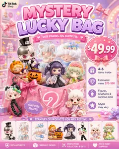 Kawaii Surprise Lucky Bag - 4–6 Trendy Toys Inside