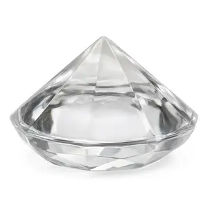 Clear Diamond Gem Place Card Holders - 10-Pack
