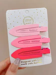 Dmk 3 Piece Hair Clips Set, No Bend No Crease Hair Clips, Needle Curling Hair Clips, Ideal for Makeup and Hairstyle Design