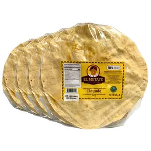 El Metate - Box of White Tlayuda Tortillas (48pz)