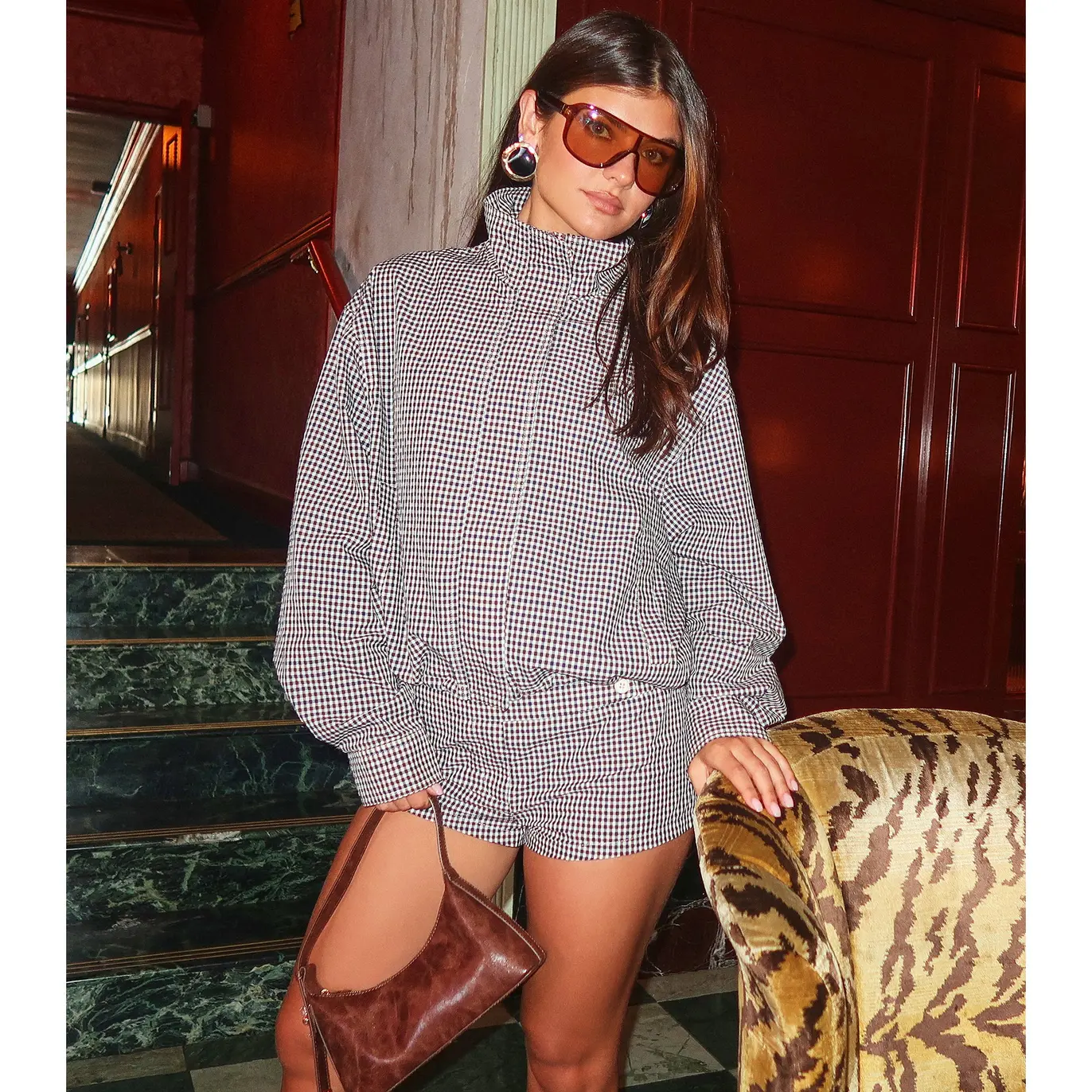 Checked In Gingham Jacket