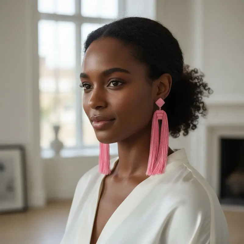 Queen Era Earrings - Pink