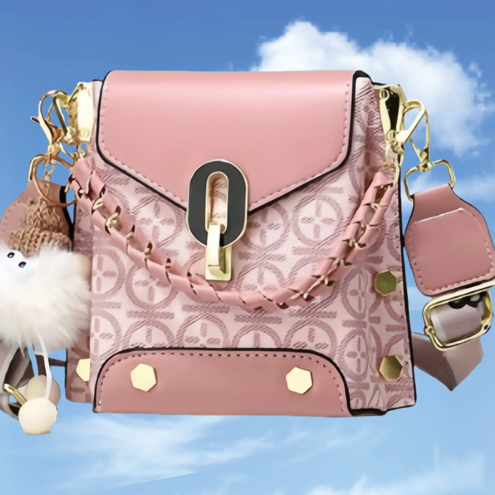 Small Crossbody Bags for Women Fashion Cell Phone Purse Shoulder Handbags with Wide Strap(with accessories)