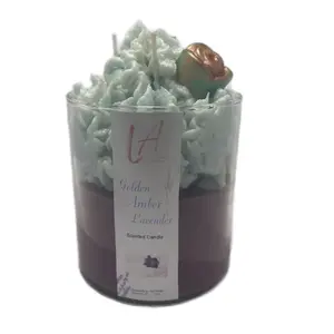 Golden Amber Lavender Candle