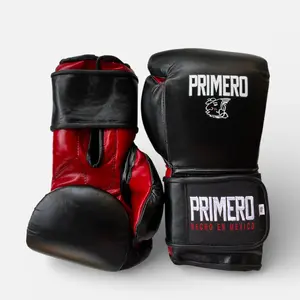 Black & Red Velcro Professional Training Gloves