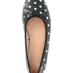 1) Time and Tru Women's Studded Ballet Flat, size-7.5, 6.5  2)New Brown Open Mesh Ballet Shoes, US-12