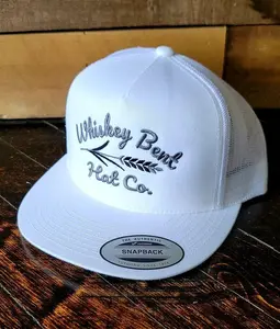 [BEST 2026] Whiskey Bent Hat Co White Lightning Hat – Classic Western Trucker Cap, Retro Rustic Cowboy Style Snapback, Adjustable Men & Women Hat, Outdoor Ranch Farm Fashion Accessory