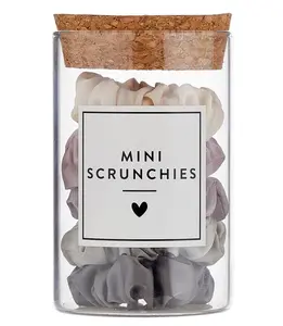 Mini Satin Scrunchies Jar - Lilac Ash Ombre