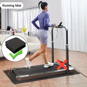 Large Running Mat with Buffer, Foldable Sports Pad, Non-Slip Textured Surface, Portable Yoga and Gym Floor Mattress, Home Exercise Equipment