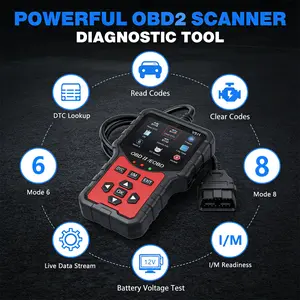 Professional Obd2 Scanner, Enhanced Engine Fault Code Reader and Reset Tool, 35,901+ Dtc Codes, for Post-1996 Mode 6/8 Vehicles, No Battery Required