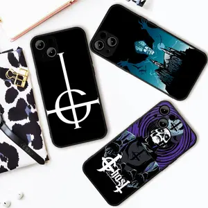 Ghost Heavy Metal Band Phone Case For iphone 12 13 pro max 14 15 pro XS MAX  14 15 Plus X XR iphone 12 Full Coverage Covers