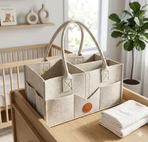 Portable Diaper Caddy Organizer | Mom Essentials Storage