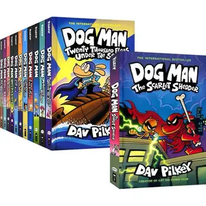 Dog Man Dav Pilkey Detective Dog 18 Volumes English Picture Book Adventure Story Hardcover Chapter Book