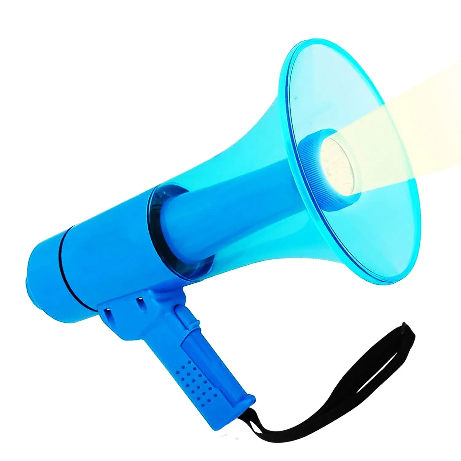 5 Core Megaphone 50W Waterproof Bull Horn PA Speaker w 800Yard Range Flashlight Loud Siren Voice Amp