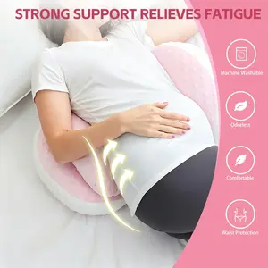 Bean Bag Pregnant Women's Waist Support Pillow, Side Sleeping Belly Support, Abdominal and Lumbar Support Pillow, Comfortable Maternity Pregnancy Aid