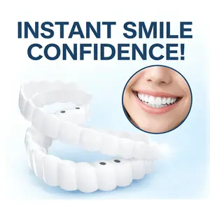 【3 PACK】1-Minute Custom Fit Veneers No Pain Soft Silicone Snap-On Teeth - 2026 New Easy Moldable Smile Hack  Instant Confidence