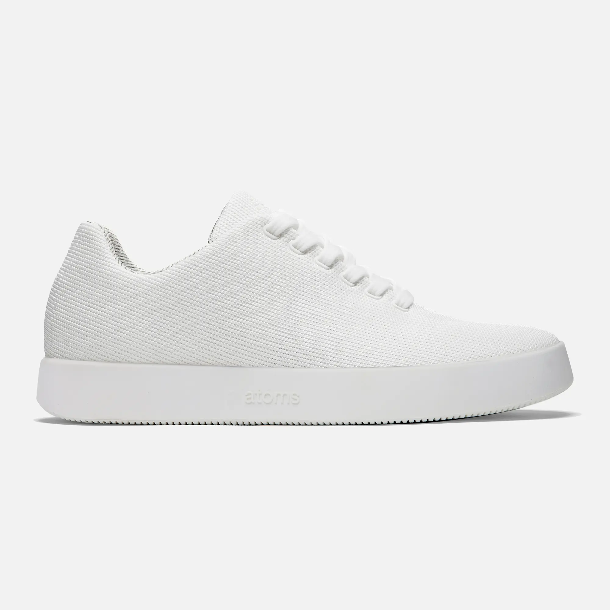 Atoms Men's Casual Sneaker - Model 001 White, Comfortable Fit, Durable Everyday Walking Casual Trainers