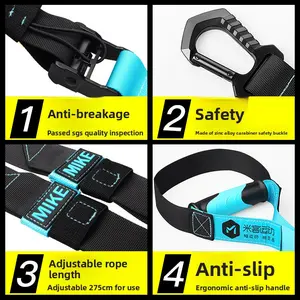 Suspension training belt tension rope fitness strength legs household equipment anti-break