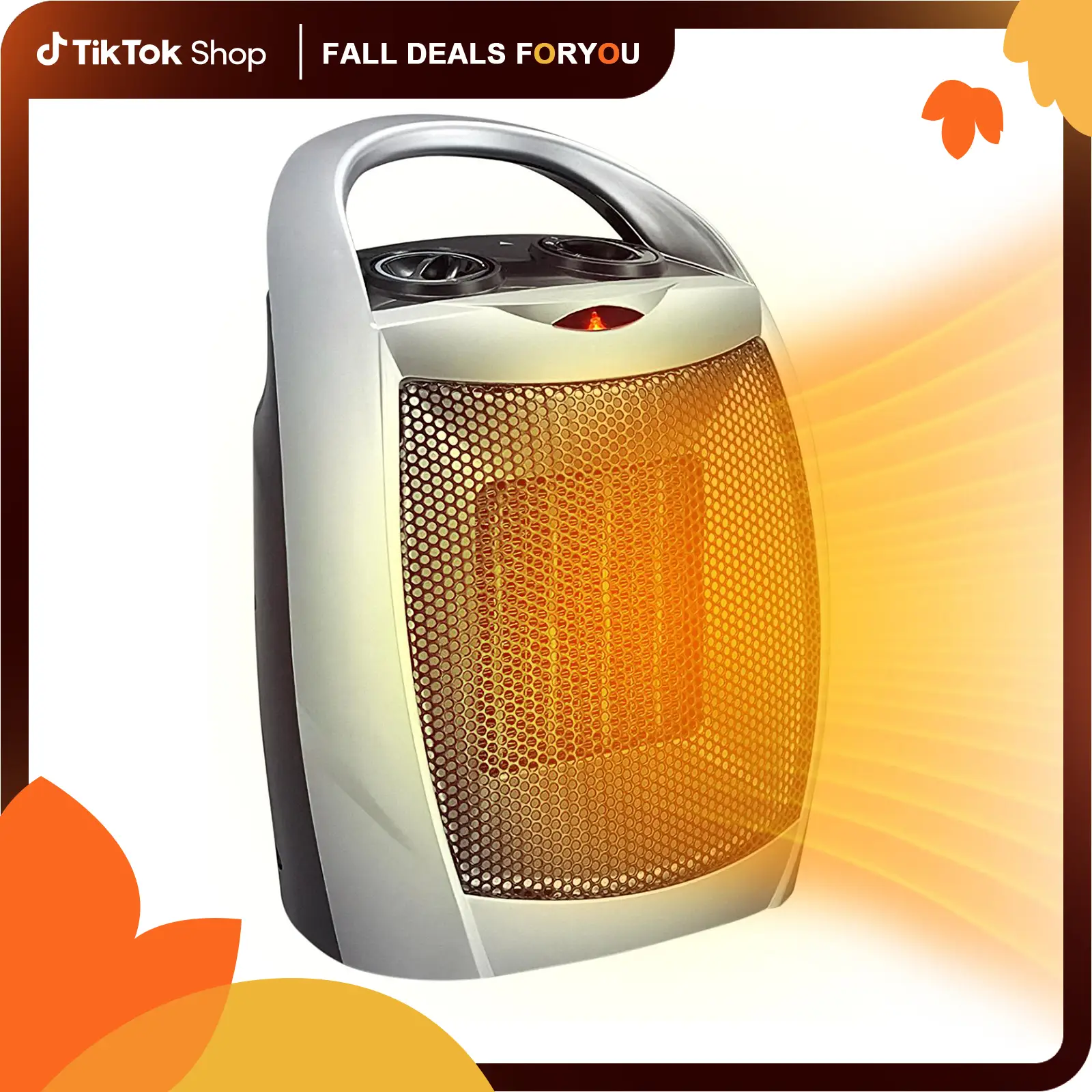 【Fall Deals For You】Space Heater,1500W/750W ETL Certified Ceramic Small Heater with Thermostat,Electric Portable Heater Fan for Home Dorm Office Deskt