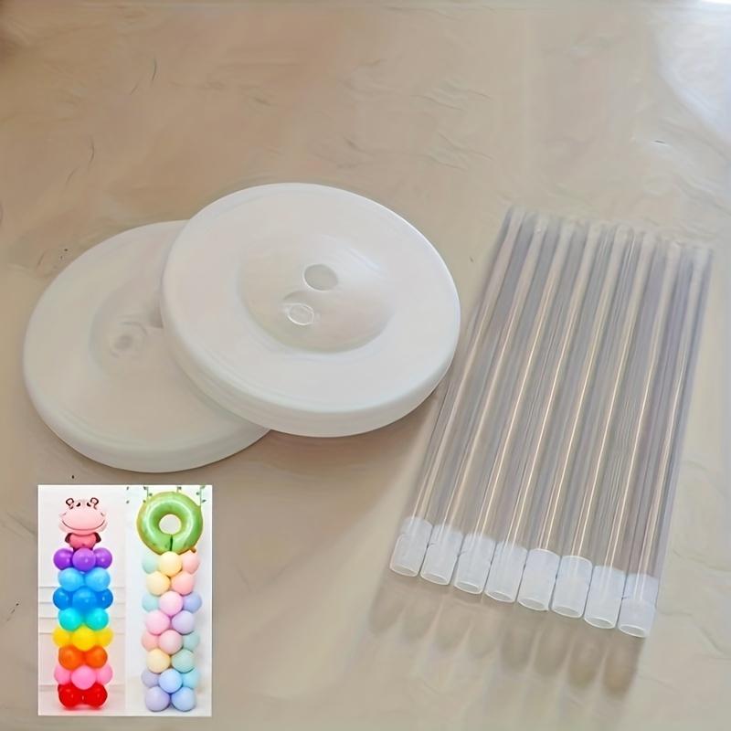 2 Sets of Adjustable Transparent Balloon Stands - Reusable Balloon Accessories Balloon Arch Frame for Weddings, Parties, etc. - Perfect for Engagements, Graduations, Birthdays, and Anniversaries