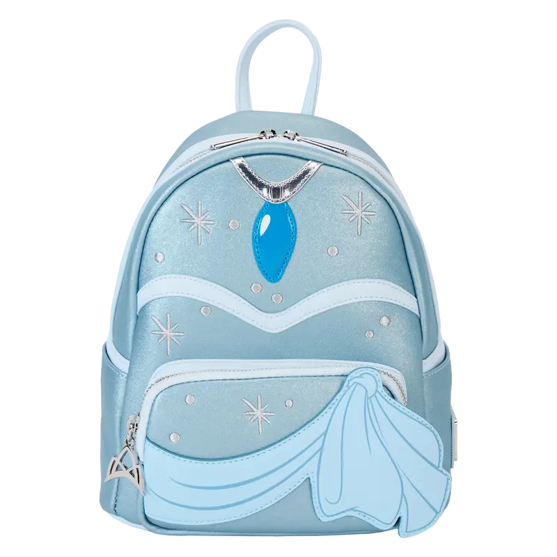 Tiana Blue Gown Glitter Cosplay Mini Backpack