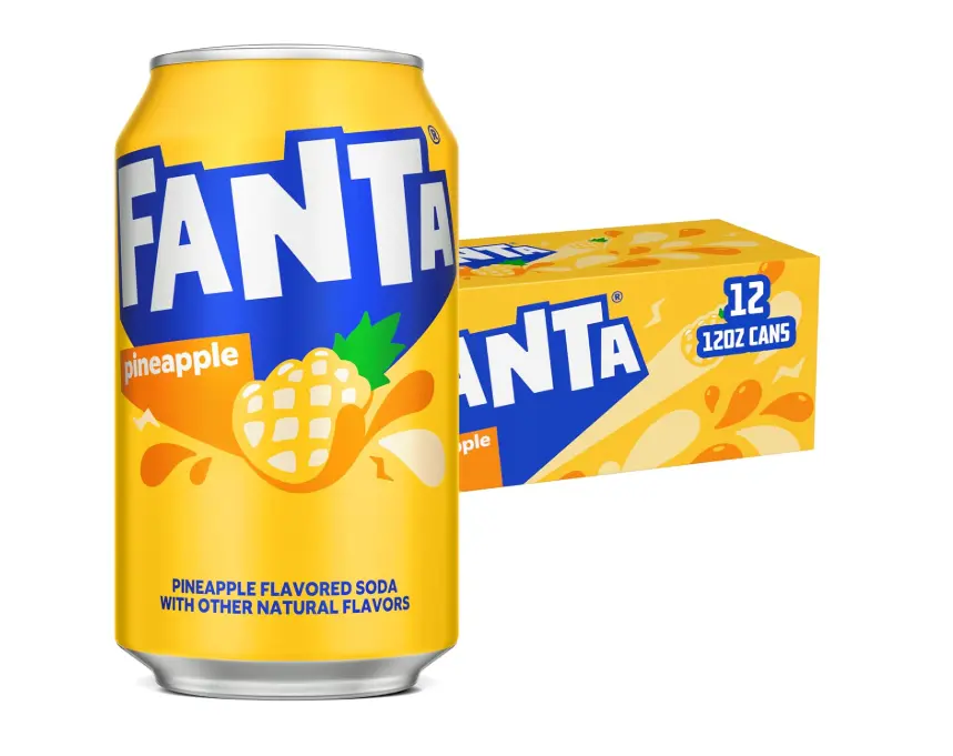 Fanta Pineapple, 12 fl oz, 12 Pack