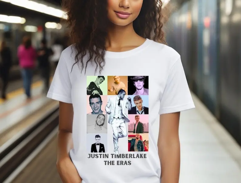 Justin Mugshot T-Shirt, Thug life shirt, Timberlake Fan Gift, JT Concert Shirt, Boy Band Fan